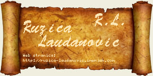 Ružica Laudanović vizit kartica